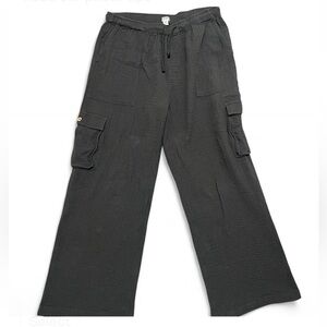 ROXY Women’s Charcoal Grey Cargo Pants XL